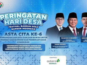 Peringatan Hari Desa Perdana Digelar 15 Januari, Ini Bocoran Keseruannya!