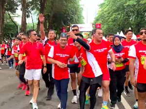 Video Pramono Ikut Soekarno Run, Hasto-Ganjar Turut Hadir