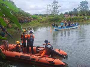 Warga Tangkap Buaya di Bangka, Lokasi Bocah 5 Tahun Hilang