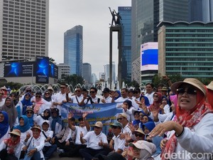 Senangnya Warga Kerinci Jambi Reunian di CFD Bundaran HI