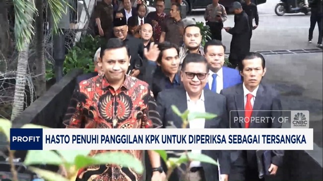 Video: Hasto Penuhi Panggilan KPK untuk Diperiksa Sebagai Tersangka