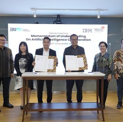 Telkom Gandeng IBM Kebut Adopsi AI di Indonesia
