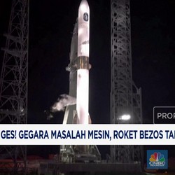 Video : Gegara Masalah Mesin, Roket Bezos Tak Jadi Mengudara