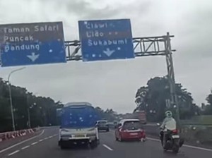 Pemotor di Bogor Masuk Tol Jagorawi, Alasannya Google Maps