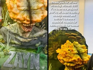 Zayn Malik Pamer Kue Ultah ke-32 Berdesain Alien