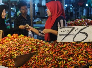 Harga Sembako Jatim 6 Maret 2025, Cabai Rawit Turun Rp 7.019