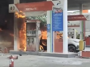 Sopir Mobil Terbakar di SPBU Saat Isi BBM Pakai Jeriken Jadi Tersangka