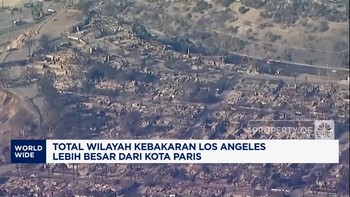 Total Wilayah Kebakaran Los Angeles Lebih Besar dari Kota Paris