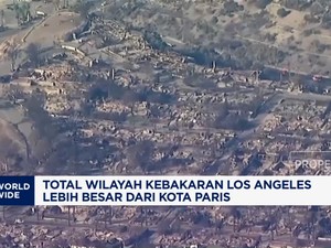 Total Wilayah Kebakaran Los Angeles Lebih Besar dari Kota Paris
