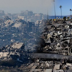 Ini Perbandingan Kebakaran Los Angeles dan Kehancuran Gaza