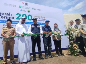 Mensos Resmikan 200 Unit Rumah bagi Korban Gempa Cianjur