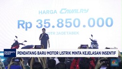 Video: Pendatang Baru Motor Listrik Minta Kejelasan Insentif