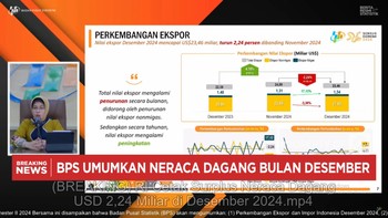 Video: RI Cetak Surplus Neraca Dagang USD 2,24 Miliar di Desember 2024