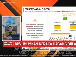 Video: RI Cetak Surplus Neraca Dagang USD 2,24 Miliar di Desember 2024