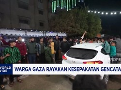 Video: Warga Gaza Rayakan Kesepakatan Gencatan Senjata Israel-Hamas