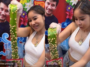 Seksi! Penjual Milk Candy Kaki Lima di Thailand Curi Perhatian