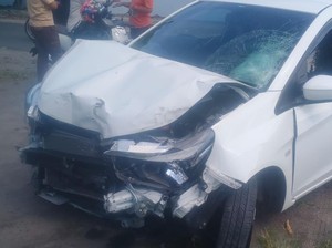 Tabrakan Beruntun 3 Mobil dan 1 Motor di Banguntapan Bantul