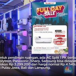 Beli AC di Transmart! Lebih Hemat + Pasang Gratis