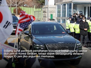Video: Presiden Korsel Yoon Hadir di Sidang Perpanjangan Masa Tahanan