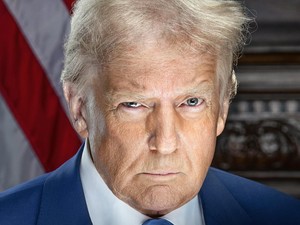Saat Foto Resmi Trump sebagai Presiden AS Picu Kontroversi