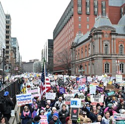 AS Chaos! Potret 50.000 Warga Serbu Washinton Jelang Pelantikan Trump