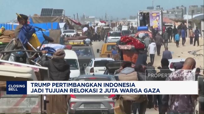 Trump Pertimbangkan Indonesia Jadi Tujuan Relokasi 2 Juta Warga Gaza