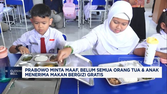 Prabowo Minta Maaf, Makan Bergizi Gratis Belum Jangkau Semua