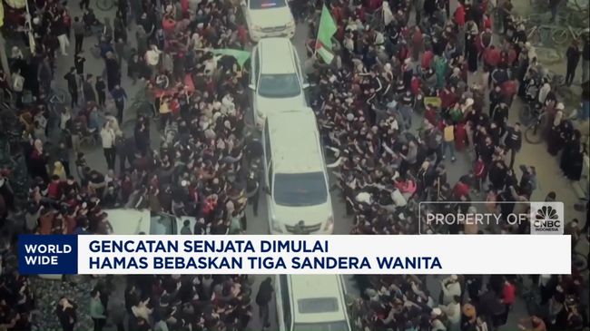 Gencatan Senjata Dimulai, Hamas Bebaskan 3 Sandera Wanita