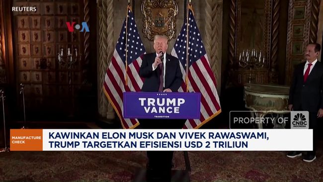 Kawinkan Elon Musk & Vivek Rawaswami, Trump Target Efisiensi USD 2 T