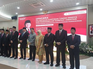 Ara Lantik Pejabat Kementerian PKP, Hashim hingga Jaksa Agung Hadir
