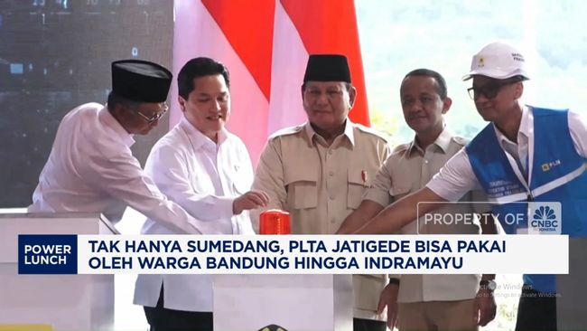 Prabowo Resmikan PLTA Jatigede, Kapasitas 110 Megawatt