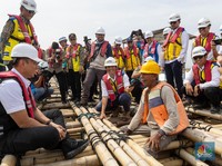 Gunakan Bambu, PTPP Lakukan Inovasi Hijau Di Tol Semarang-Demak