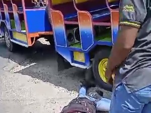 Viral RX King Tabrak Kereta Kelinci di Ponorogo