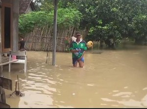 Bengawan Solo Meluap, 19 Desa di 7 Kecamatan Ngawi Terendam Banjir