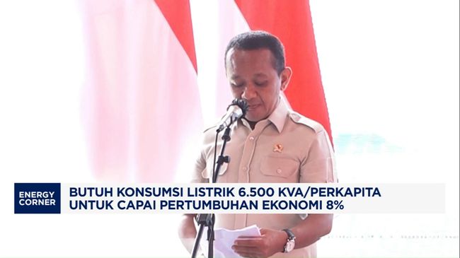 Capai Ekonomi 8%, Konsumsi Listrik RI Harus 6.500 KVA/kapita