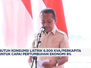  Capai Ekonomi 8%, Konsumsi Listrik RI Harus 6.500 KVA/kapita