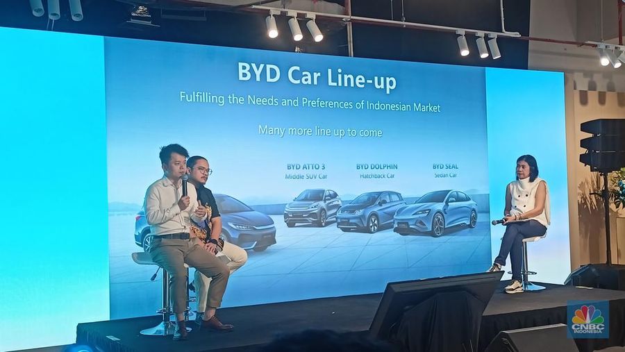 BYD Company Limited pun mengajukan gugatan ke PT Worcas Nusantara Abadi (WNA) di Pengadilan Niaga Jakarta Pusat yang teregister pada 3 Januari 2025 dengan nomor perkara gugatan 1/Pdt.Sus-HKI/Merek/2025/PN Niaga Jkt.Pst . (CNBC Indonesia/Ferry Sandi)