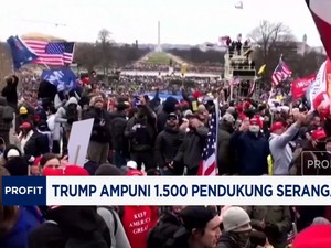 Video: Jadi Presiden AS, Trump Ampuni 1.500 Pendukung Serangan Capitol