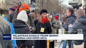 Video: Pelantikan Donald Trump Diwarnai Aksi Demo Kecil