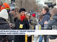 Video: Pelantikan Donald Trump Diwarnai Aksi Demo Kecil