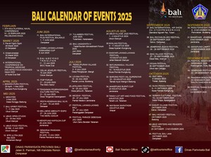 Bali Calendar of Events 2025 Diluncurkan, Ada 56 Acara Dongkrak Kunjungan Turis