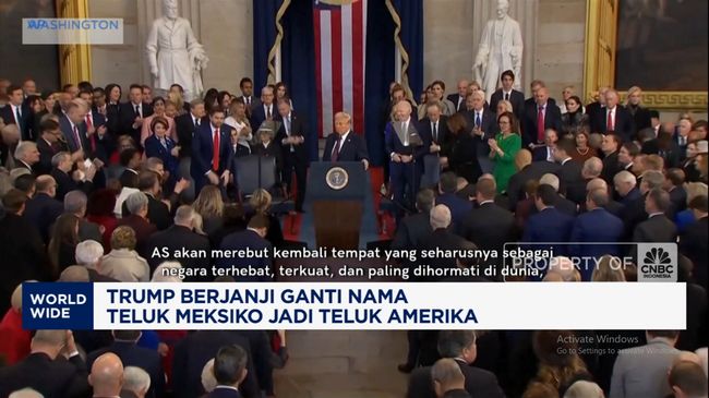 Presiden Trump Janji Ganti Teluk Meksiko Jadi Teluk Amerika