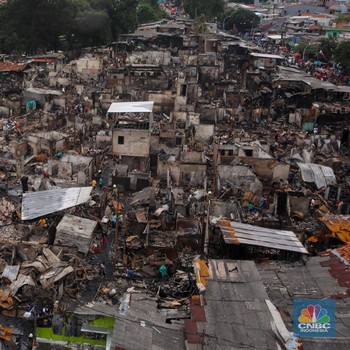 Penampakan Sisa-Sisa Kebakaran Dahysat di Kemayoran, 543 Rumah Ludes