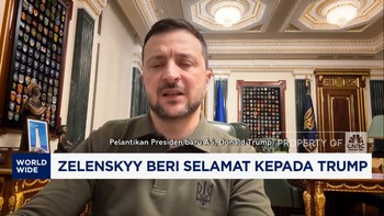 Video: Beri Selamat Pada Trump, Zelenskyy Sebut Trump Orang Yang Kuat