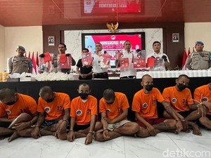 Narkoba Rp 507 Juta Disita Polisi dari 7 Pengedar di Mojokerto