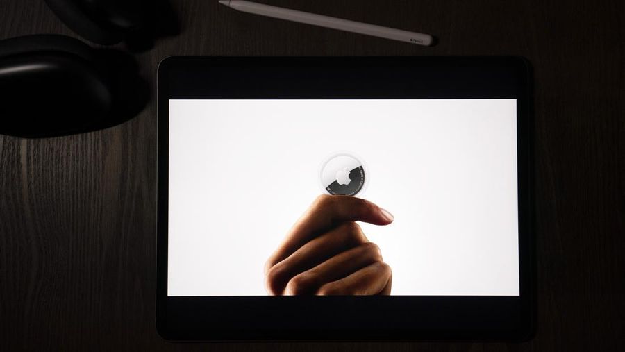 FILE - In this illustration photographed in La Habra, Calif., the AirTag tracking device is introduced during a virtual event held to announce new Apple products, Tuesday, April 20, 2021. On Friday, March 15, 2024, U.S. judge has denied Apple's motion to dismiss a class-action lawsuit claiming that stalkers are using AirTag devices to track victims &mdash; and that the tech giant hasn't done enough to prevent it. (AP Photo/Jae C. Hong, File)