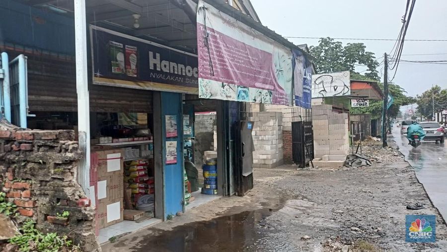 Bahan baku bangunan impor bukan hanya sebatas semen maupun keramik. Belakangan juga muncul produk impor lain yang masuk ke pasar RI, diantaranya yakni hebel. (CNBC Indonesia/Ferry Sandi)