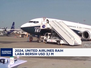 Video: United Airlines di 2024 Cetak Laba Bersih USD 3,1 Miliar