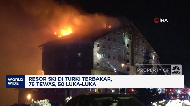 Resor Ski Di Turki Terbakar, 76 Tewas, 50 Luka-Luka