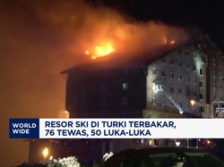 Resor Ski Di Turki Terbakar, 76 Tewas, 50 Luka-Luka